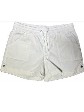 Sonoma White Bermuda Mid Rise Comfort Waist Shorts Size 16